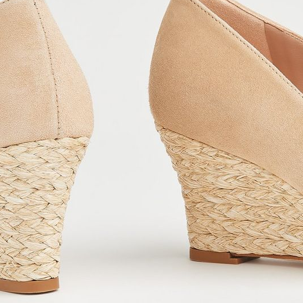 Nude hot sale wedge espadrilles